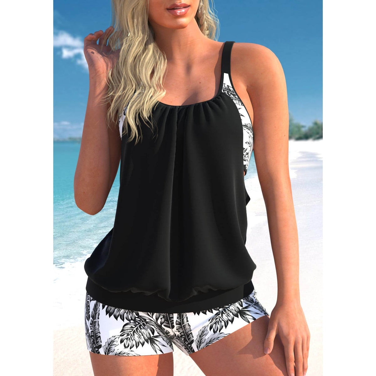 Béatrice - Maillot de bain tankini 2 pièces pour femme