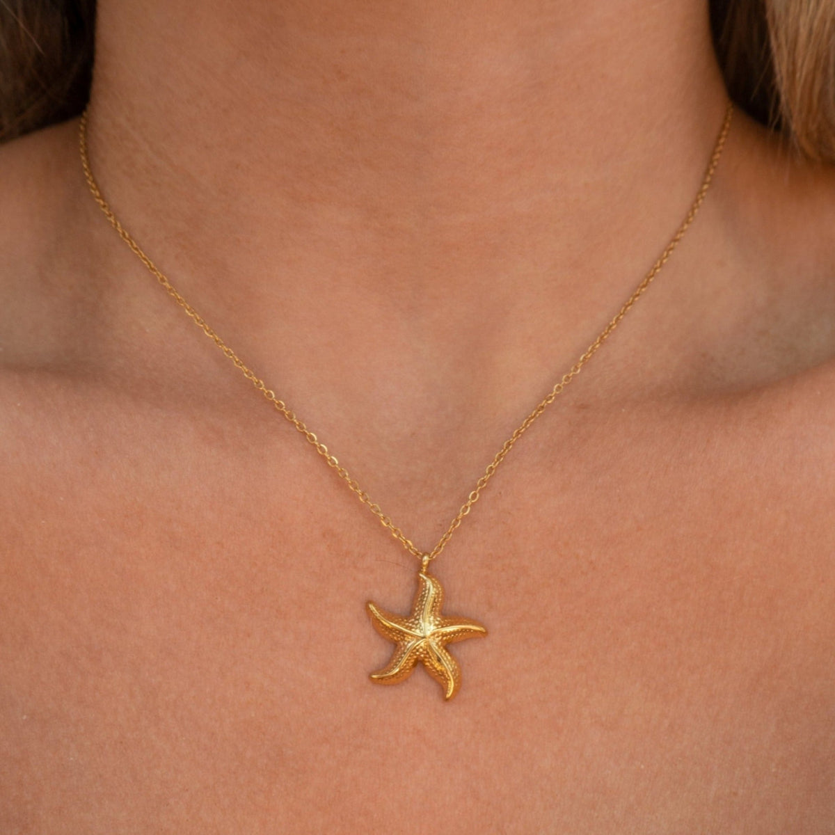 Collier Étoile de Mer Dorée