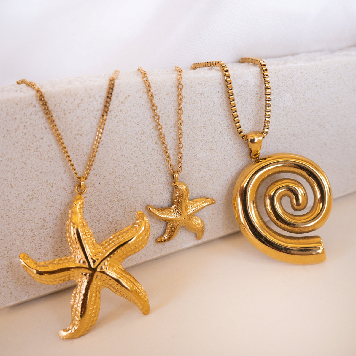Collier Étoile de Mer Dorée