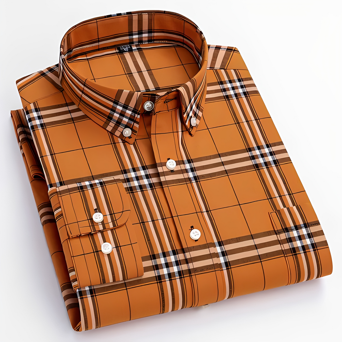 Aldrine - Chemise décontractée à manches longues pour homme