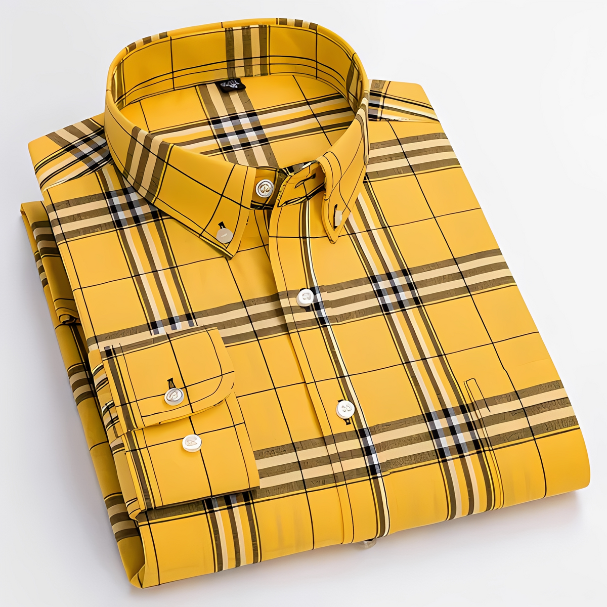 Aldrine - Chemise décontractée à manches longues pour homme