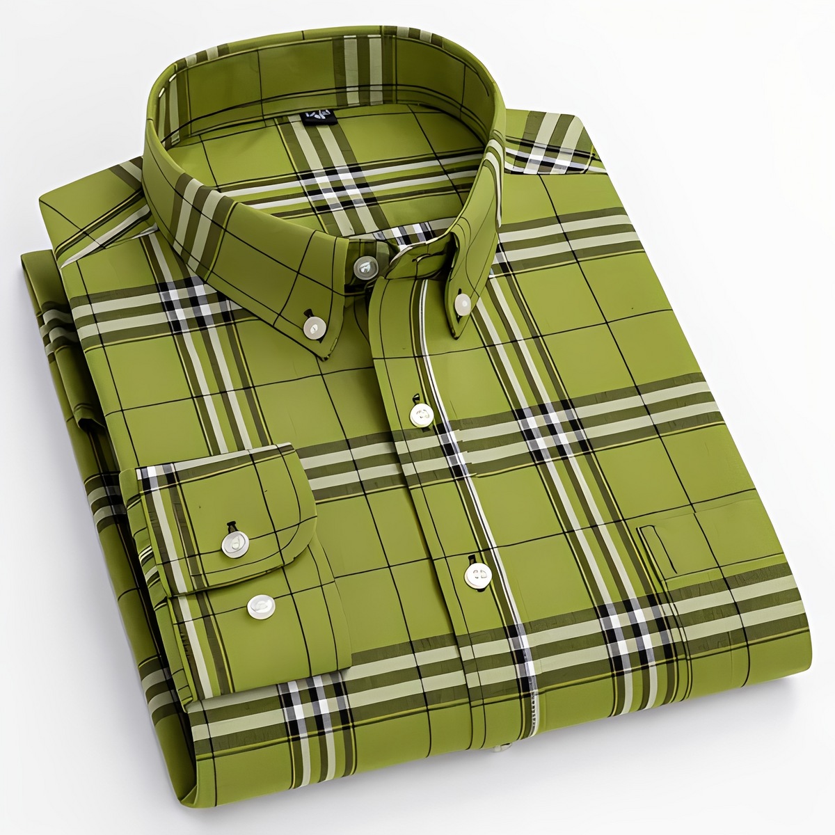 Aldrine - Chemise décontractée à manches longues pour homme