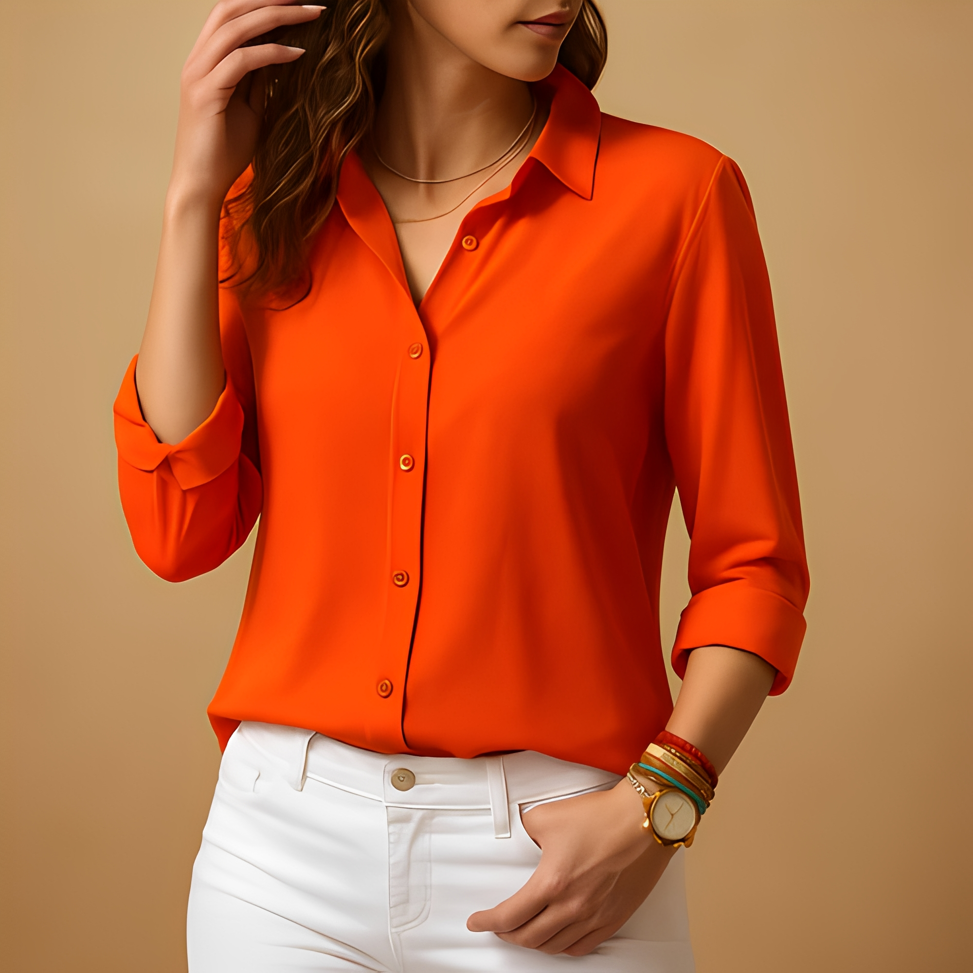 Akera - Blouse élégante à manches longues pour femme