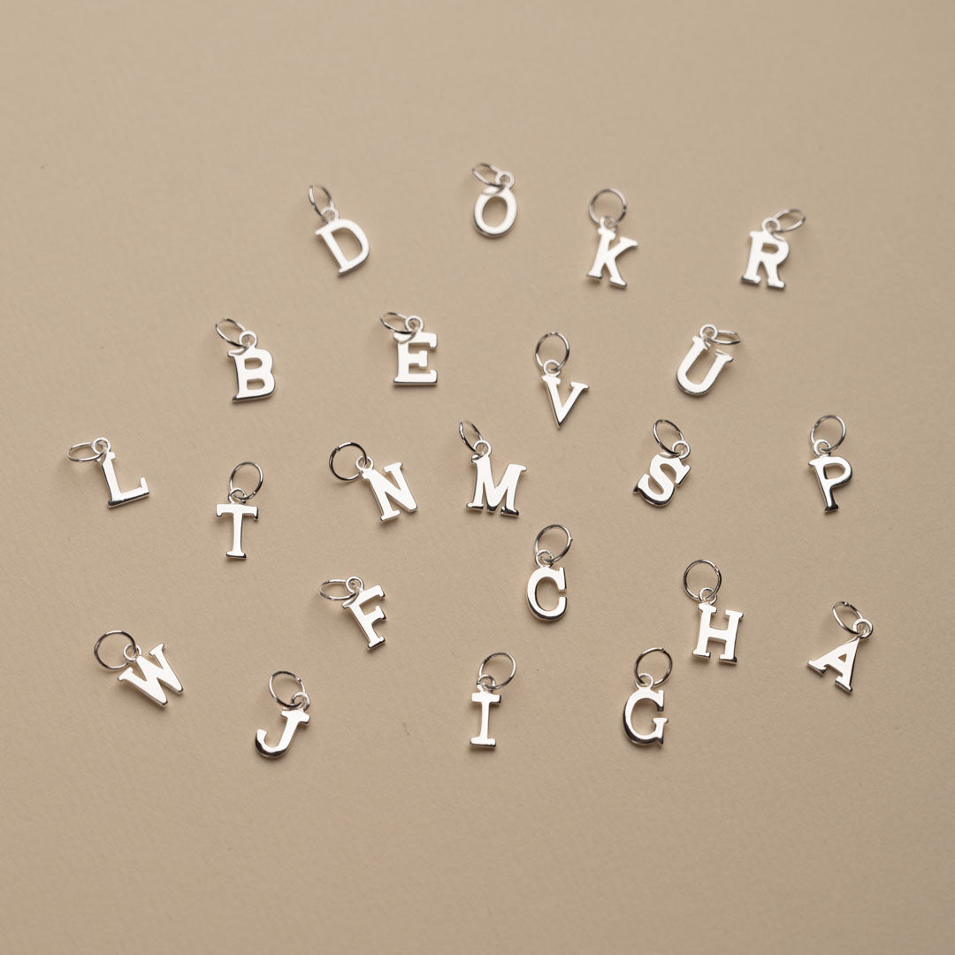 Nadia - Pendentif lettre en argent