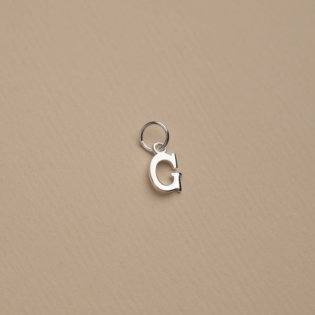 Nadia - Pendentif lettre en argent