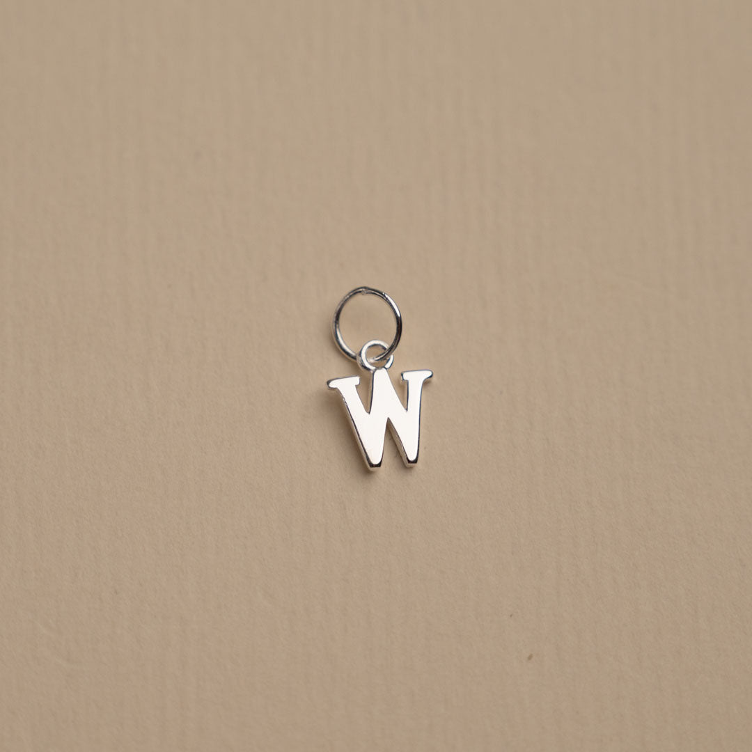 Nadia - Pendentif lettre en argent