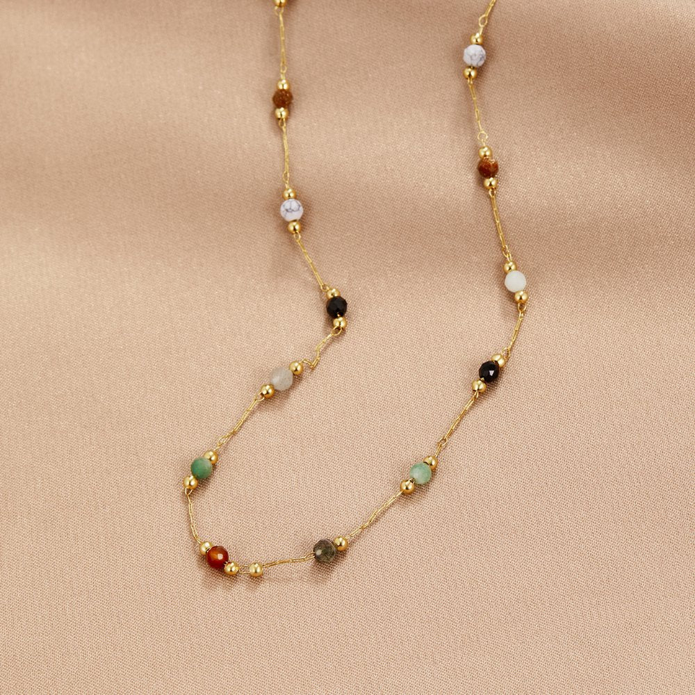 Lala - Collier avec perles et pierres
