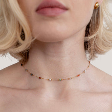 Lala - Collier avec perles et pierres