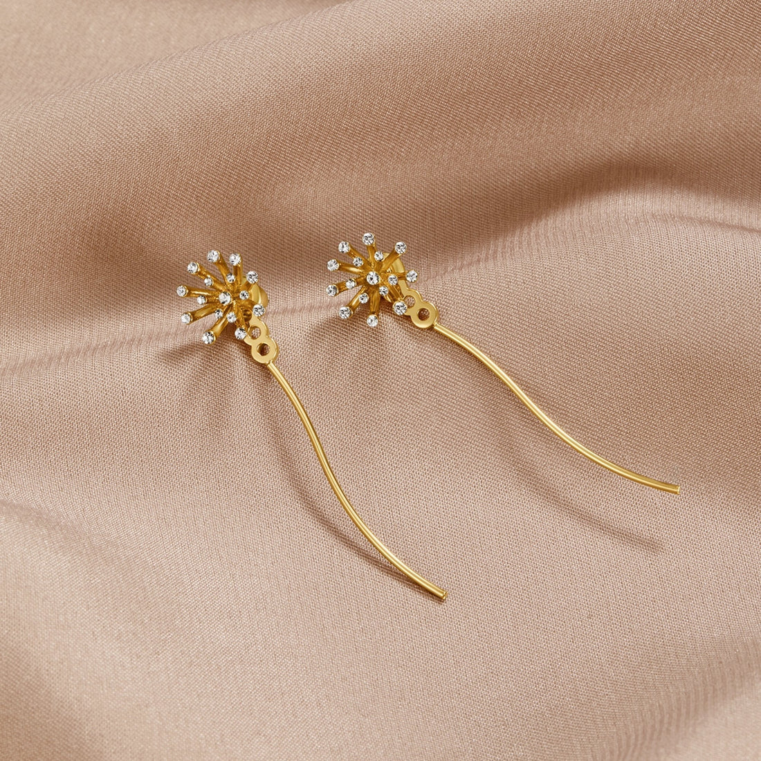 Desea algo Boucles d'oreilles en or 18K en forme de dent de lion