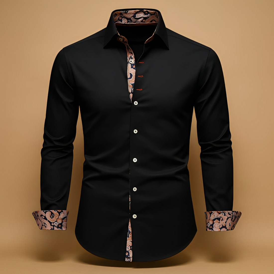 Arnolde - Chemise à manches longues traditionnelle et solide
