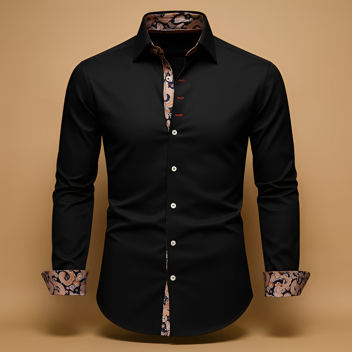 Arnolde - Chemise à manches longues traditionnelle et solide