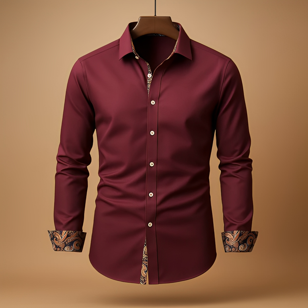 Arnolde - Chemise à manches longues traditionnelle et solide