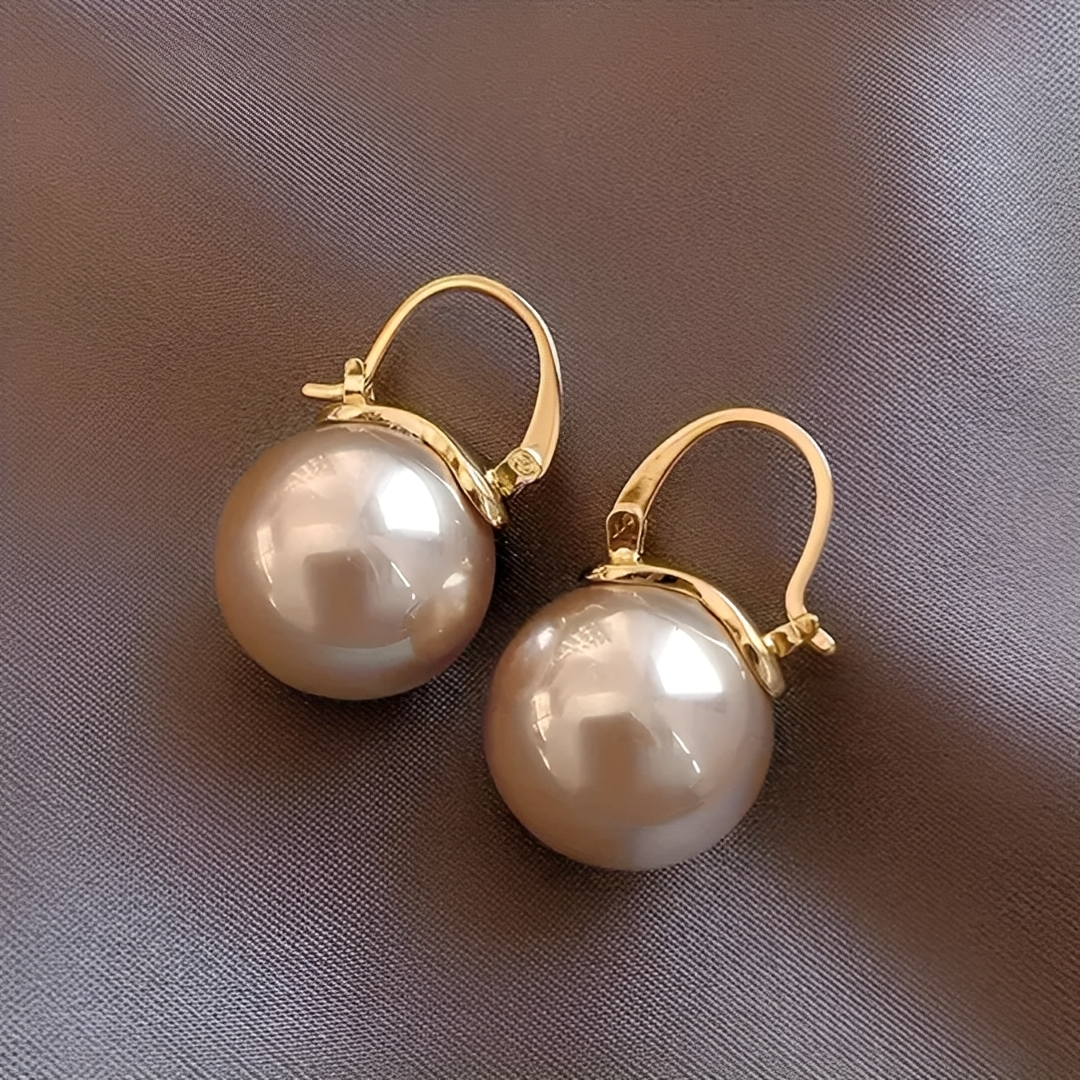 Ariane – Boucles d'oreilles Sublimes en Or et Perle