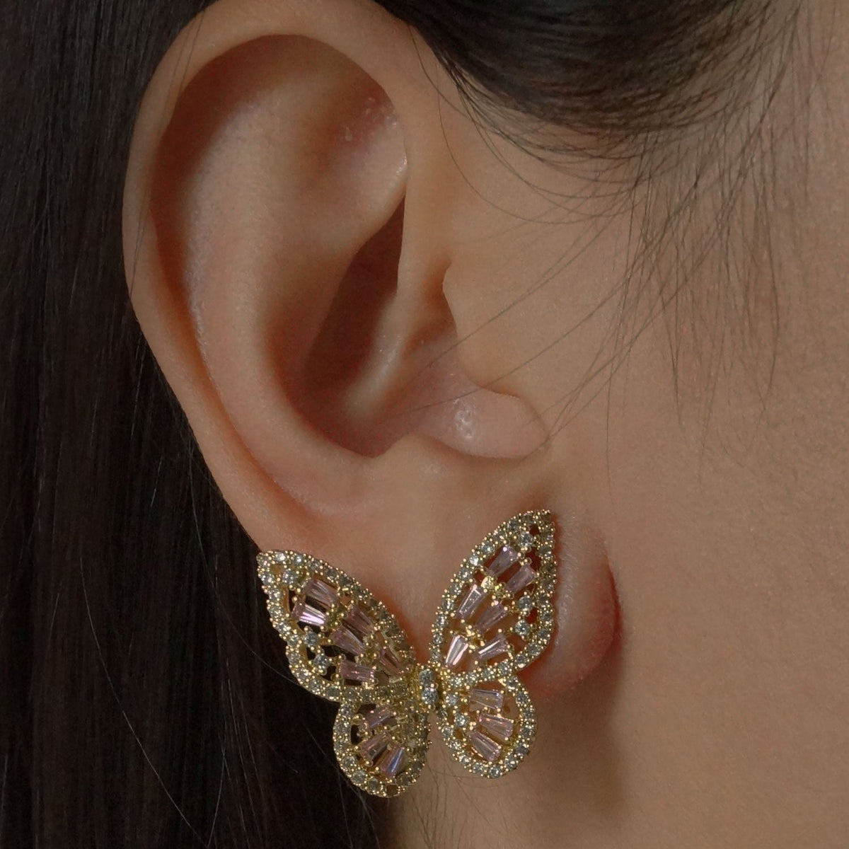 Niamh - Boucles d'oreilles papillon