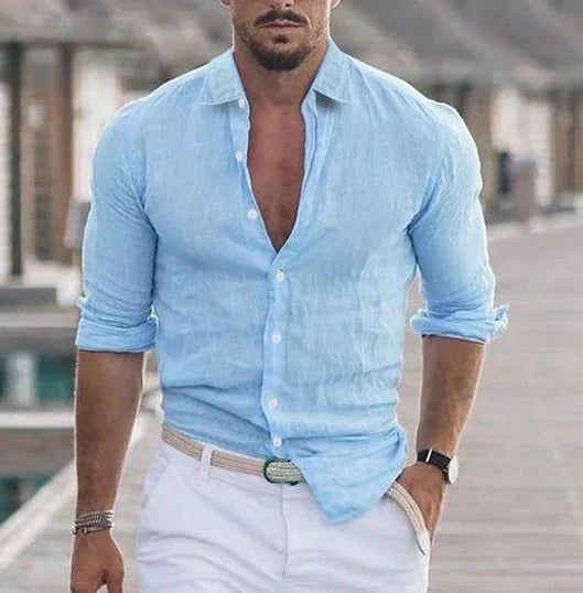 Chemise en lin – Élégance estivale, sensation légère