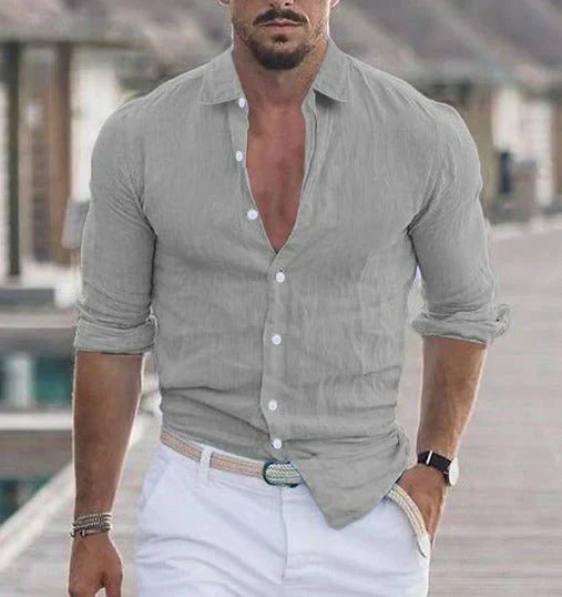 Chemise en lin – Élégance estivale, sensation légère
