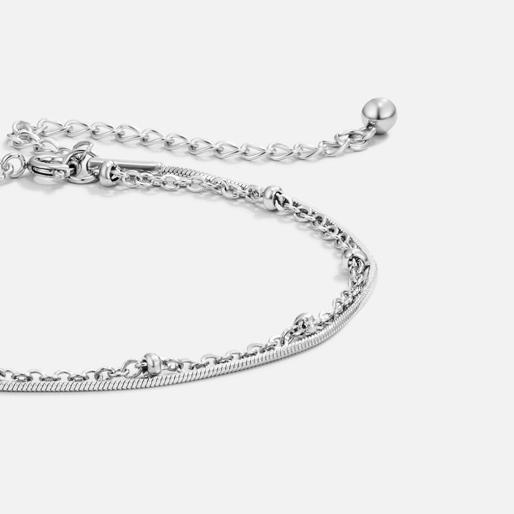 Oya - Bracelet en argent à plusieurs couches