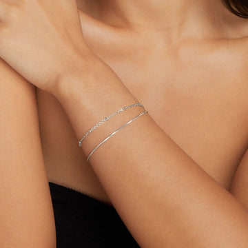 Oya - Bracelet en argent à plusieurs couches