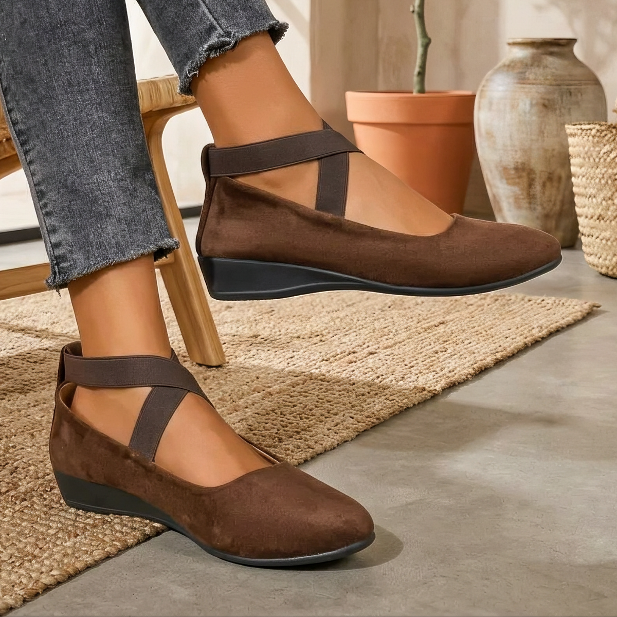 Rhea - Chaussures Vintage à Enfiler
