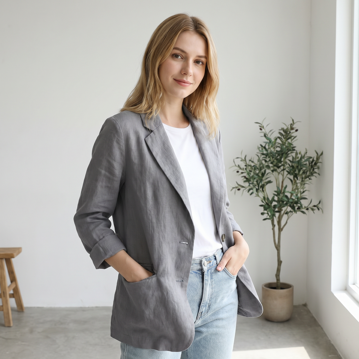 Juliette - Blazer Léger Décontracté