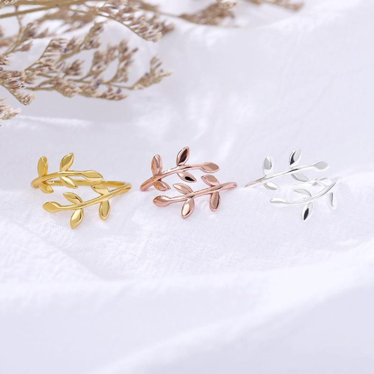 Jordin - Bague avec petites feuilles