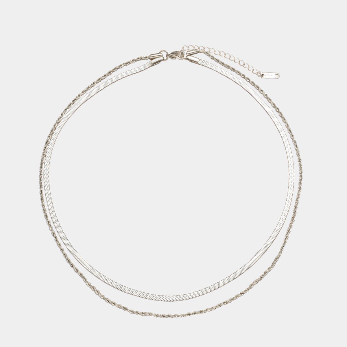Ios – collier à double couche avec revêtement en or