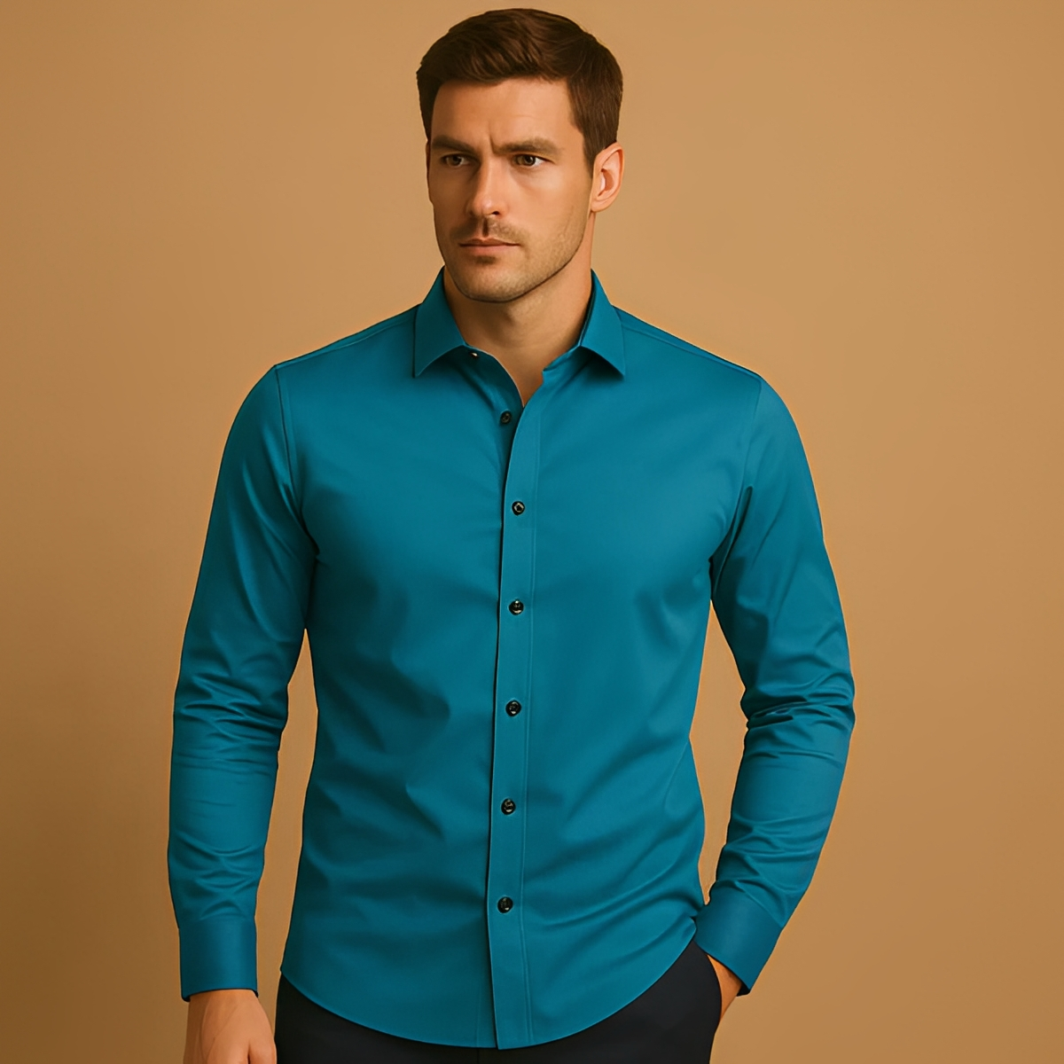 Aldous - Chemise avec coupe stretch formelle pour hommes