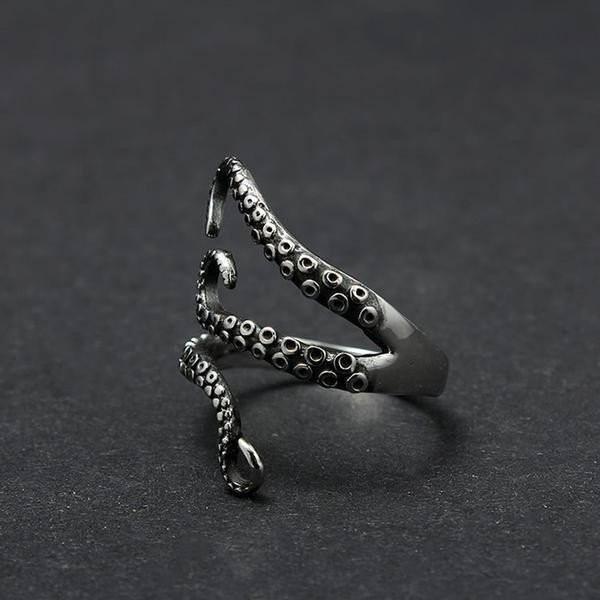 Thalassa – Bague ajustable de tentacule de pieuvre
